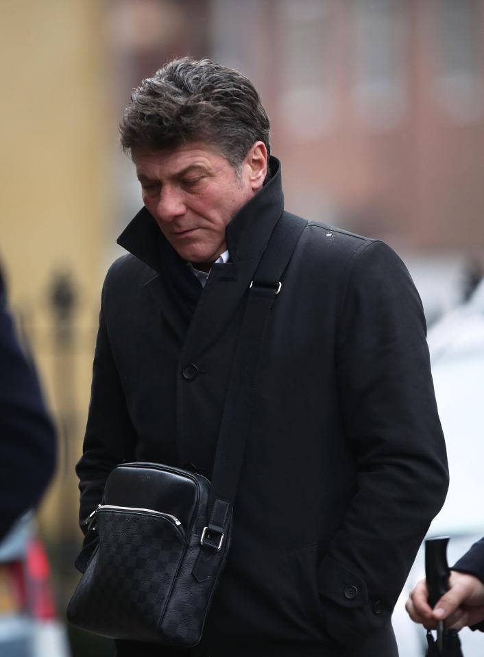  Current Watford manager Walter Mazzarri on his way to the ceremony