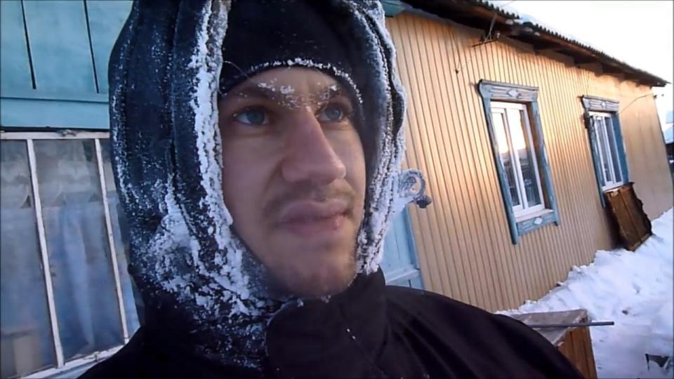  ‘Extreme cold hunter’ Sebastian Balders in Oymyakon, Russia, where winter temperatures average -46C