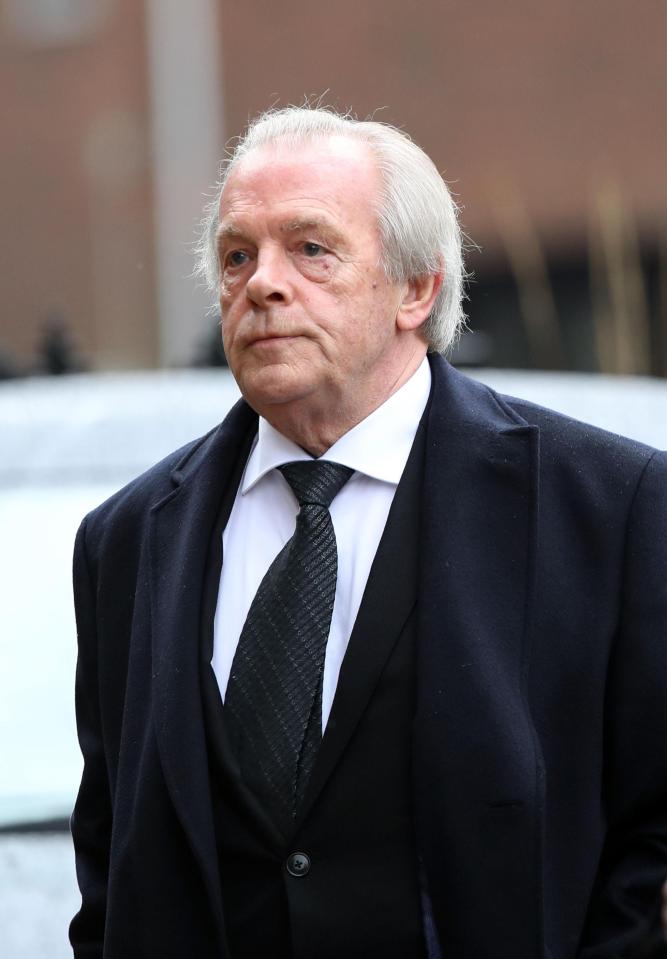  Former PFA chief Gordon Taylor was at the service to pay his respects