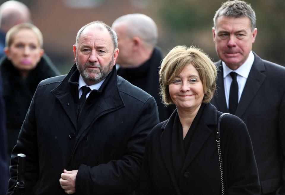  Gary Johnson (left) attended, who has managed Latvia, Bristol City and now bosses Cheltenham