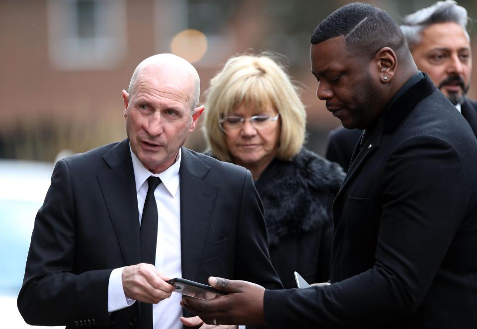  Aston Villa legend Gordon Cowans arrived to pay his respects