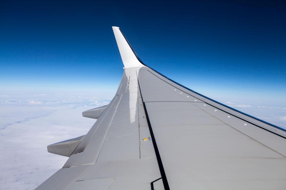  Many of us take the obligatory 'out the window' shot mid-flight on the plane while jetting off on holiday