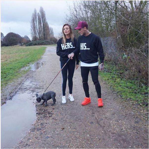  They appeared to confirm their relationship yesterday by posing in His and Hers jumpers