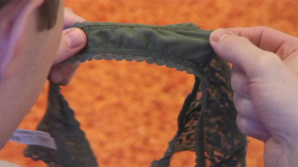  He got VERY up close and personal with Bianca's underwear