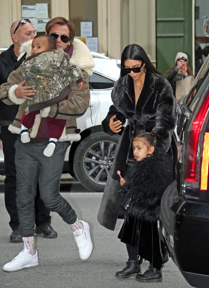  Jonathan Cheban pictured with BFF Kim Kardashian and her kids