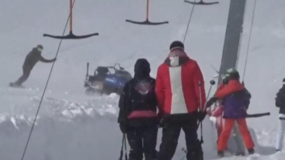  The driver of the buggy had lost control while trying to avoid another snowmobile in the ski resort