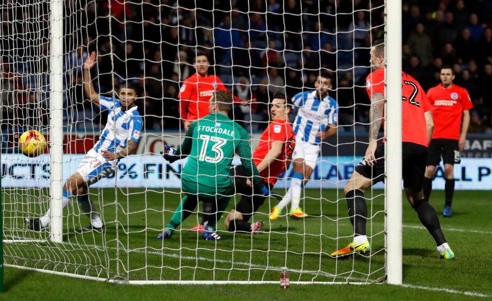  Tommy Smith scores the first goal for the exuberant Terriers