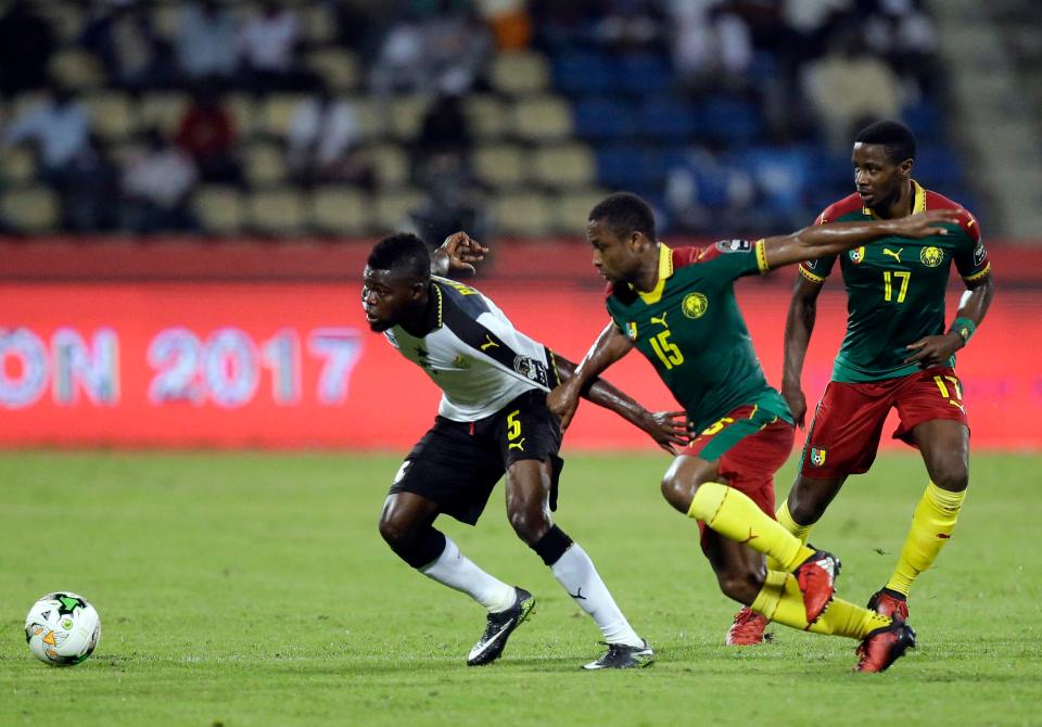  The Black Stars were beaten 2-0 by the Indomitable Lions