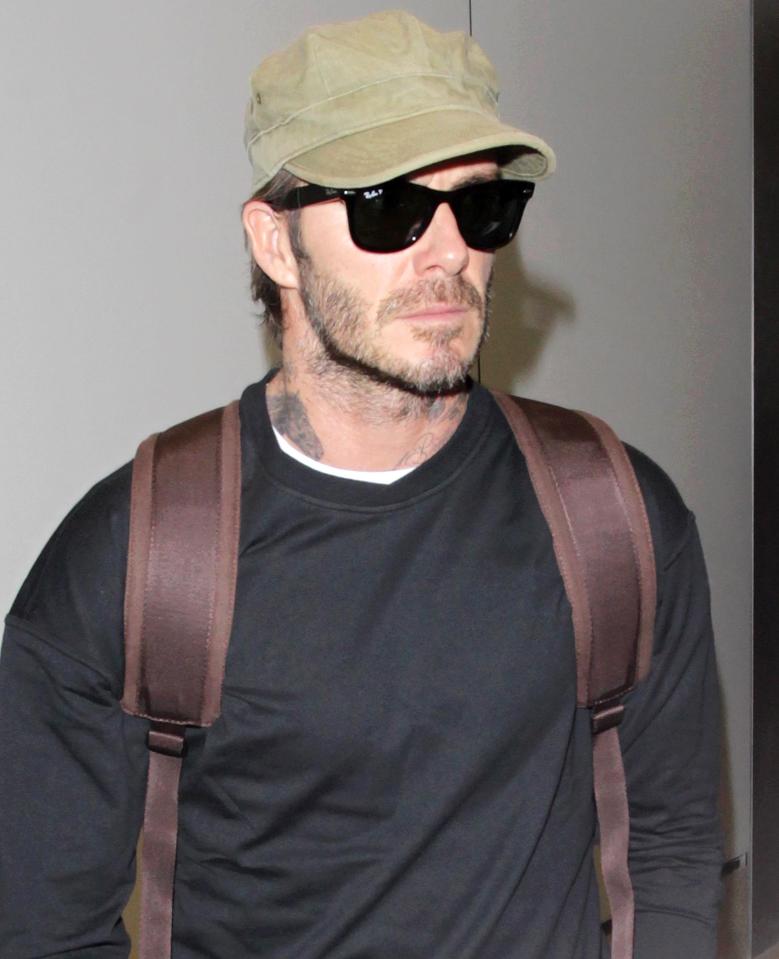  David Beckham was spotted leaving The Friend in West Hollywood with Poppy Delevingne