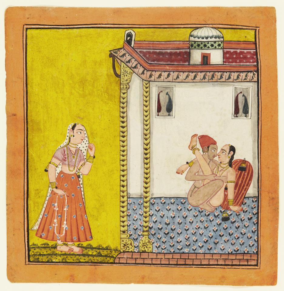  This erotic picture from North India dates back to the 1700s