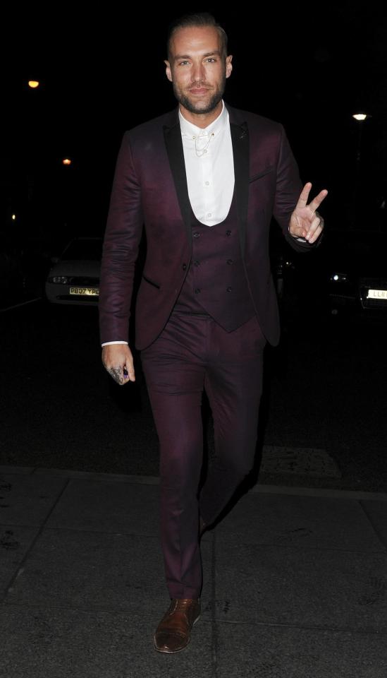  Former lothario Calum Best cut a dapper figure for the bash