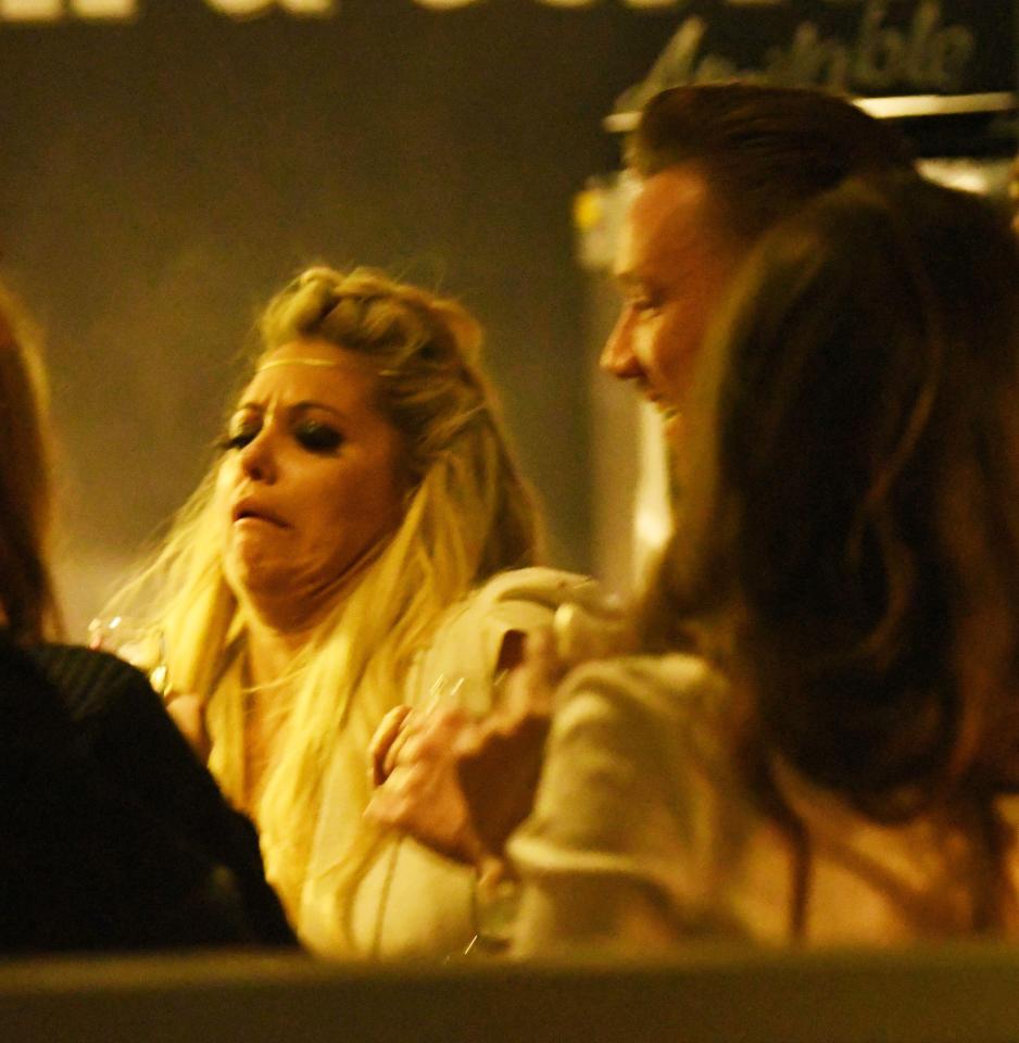  Bianca Gascoigne struggled to hide her reaction as she down shots