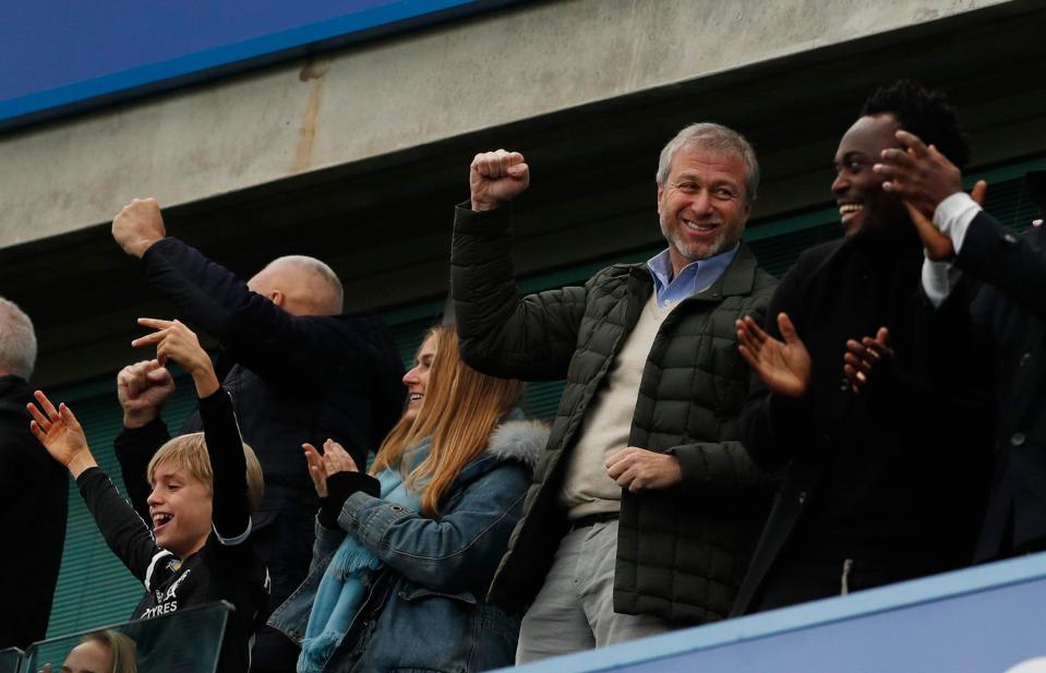  Abramovich is delighted with the form of his side as they sit pretty at the top