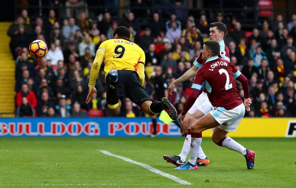  Deeney was on hand to give Watford the lead after ten minutes