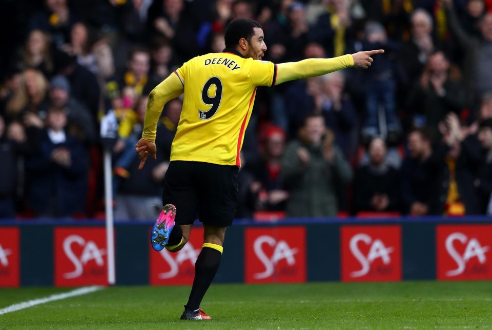  Troy Deeney netted his second goal in as many games against Burnley