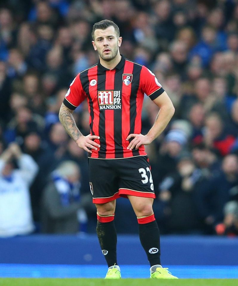  Bournemouth midfielder Jack Wilshere is facing a crisis over his future