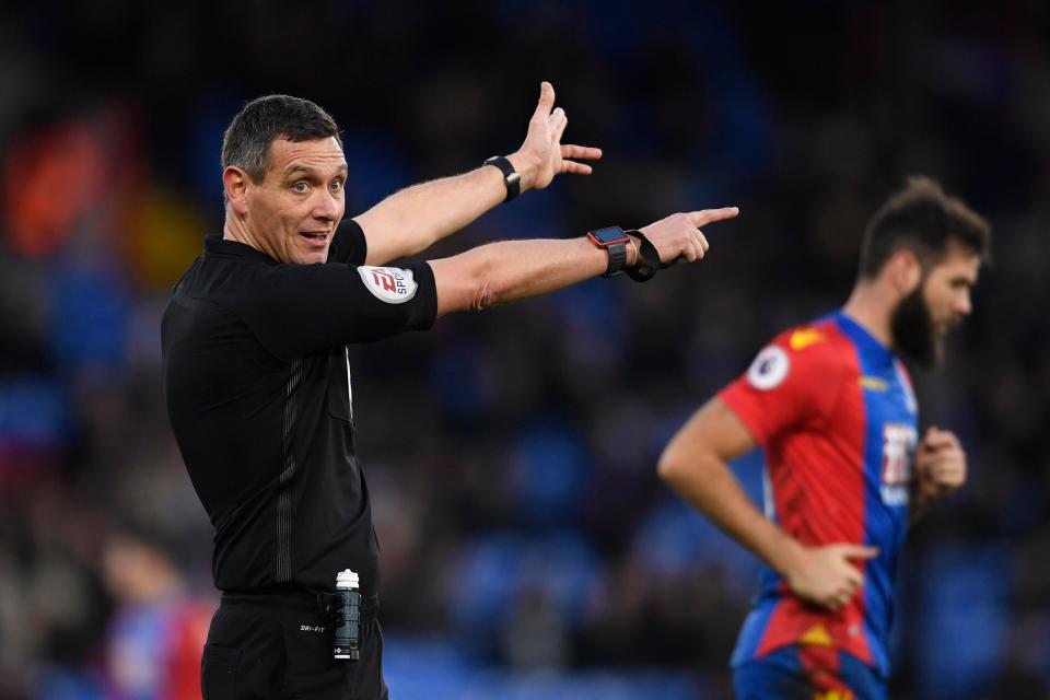  Marriner was in charge of Palace's 4-0 defeat to Sunderland on Saturday