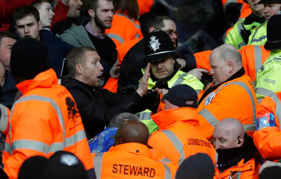  Police and stewards worked together at the Hawthorns to diffuse the situation