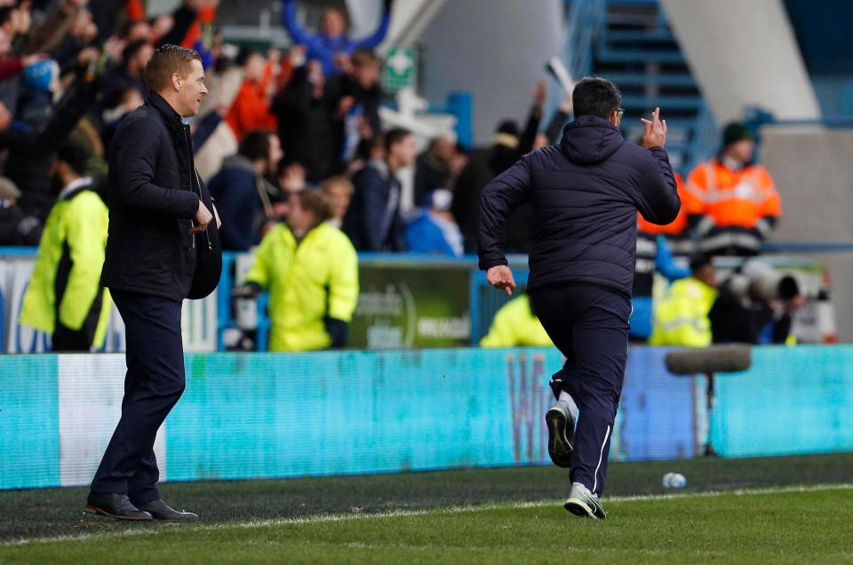  It began with David Wagner sprinting to celebrate with his players past Garry Monk