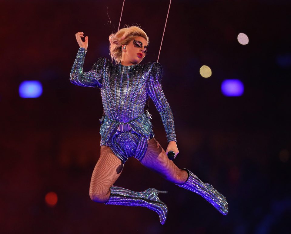  Lady Gaga wows fans during her flamboyant Super Bowl half-time show