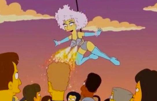  Gaga's Super Bowl performance was eerily similar to her appearance on The Simpsons in 2012