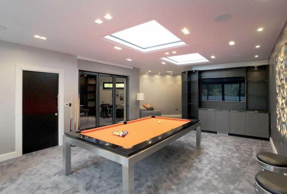  A billiards room is at the centre of the upstairs so that Pogba can play pool whenever he wants