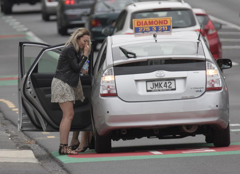  Natasha covered Michelle as she vomited out of the taxi door