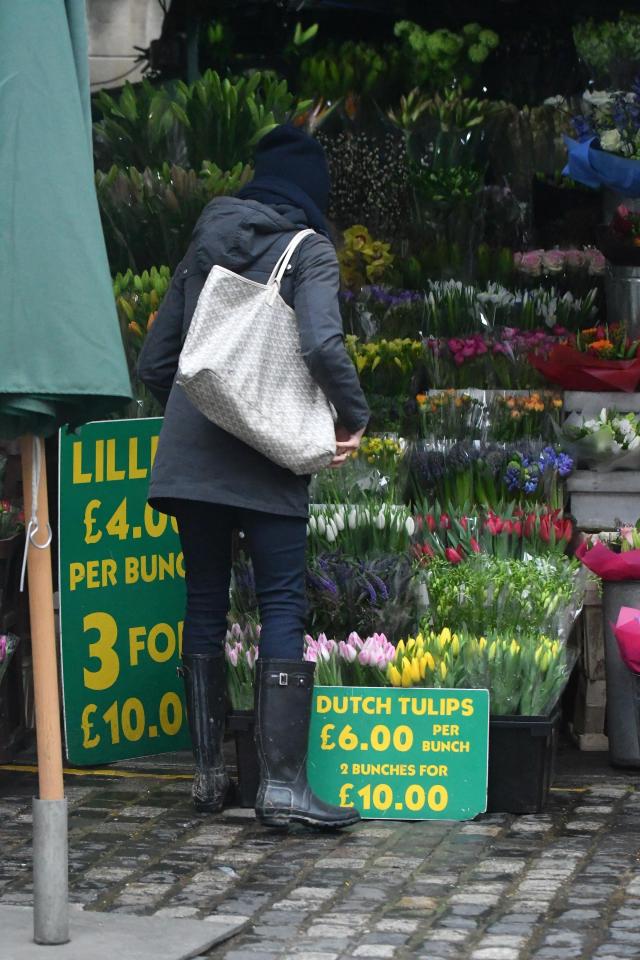  Meghan, who was spotted shopping for flowers, has been making London her home