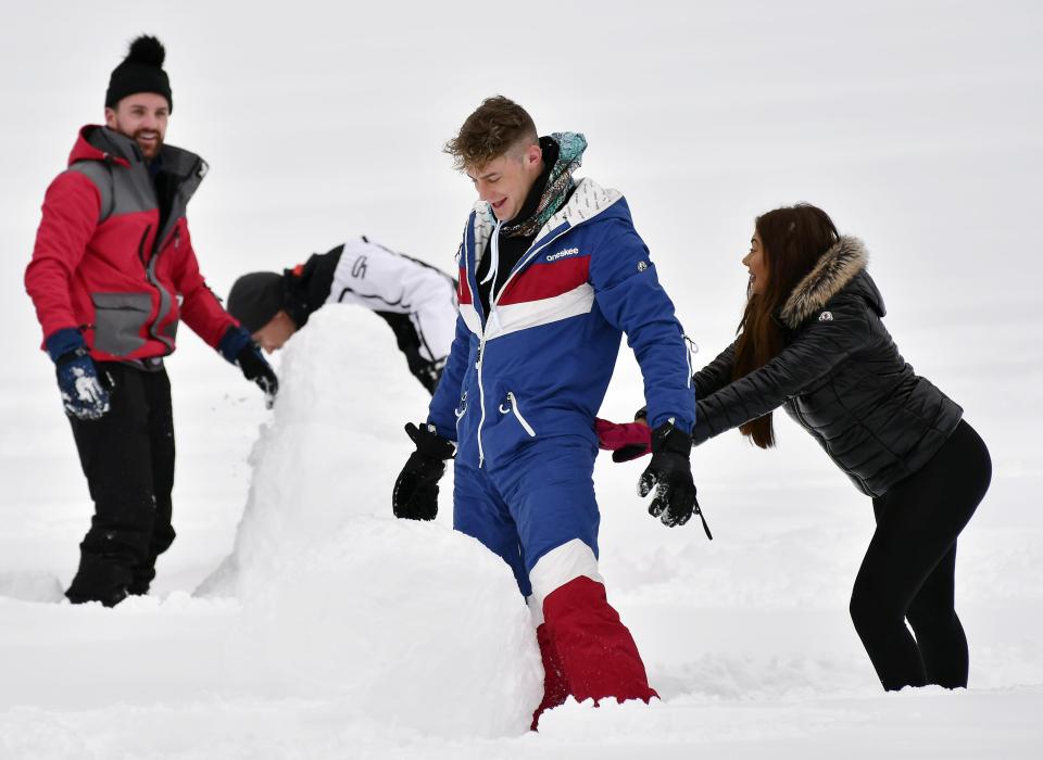  Scotty T made a rather rude snowman