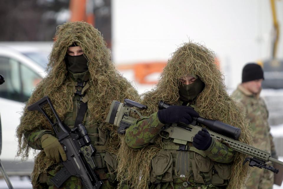  Lithuanian snipers take part in training exercises in Eastern Europe