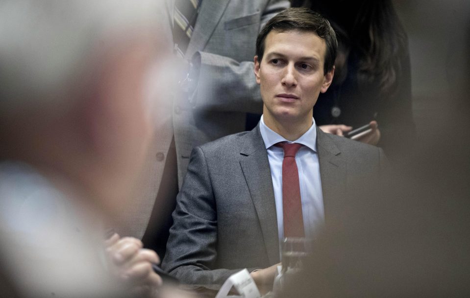  Ivanka was waiting for husband Jared Kushner, who was locked in a meeting beside his father-in-law Donald Trump