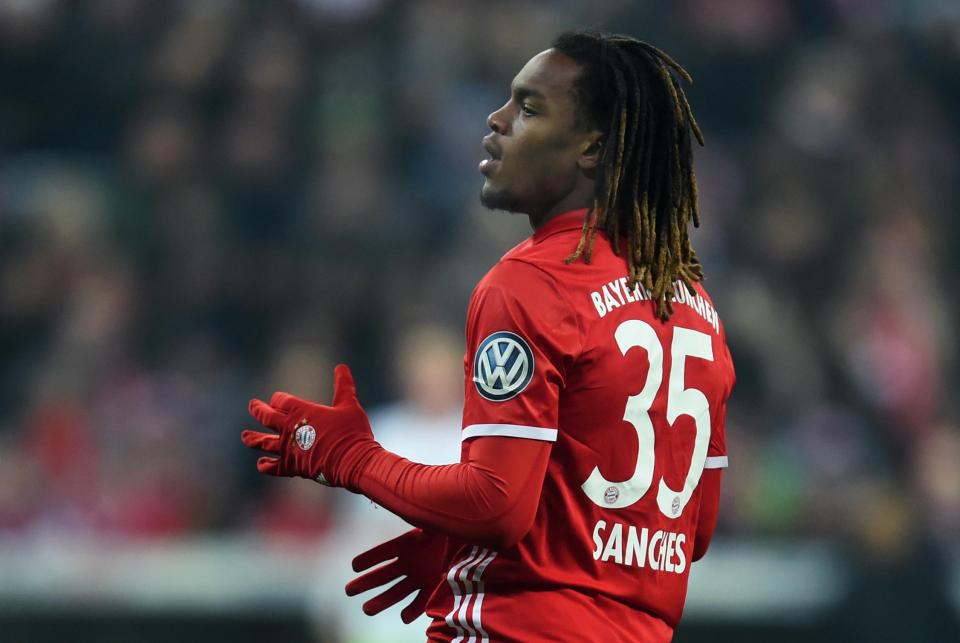  Renato Sanches is struggling for game time at Bayern Munich this season