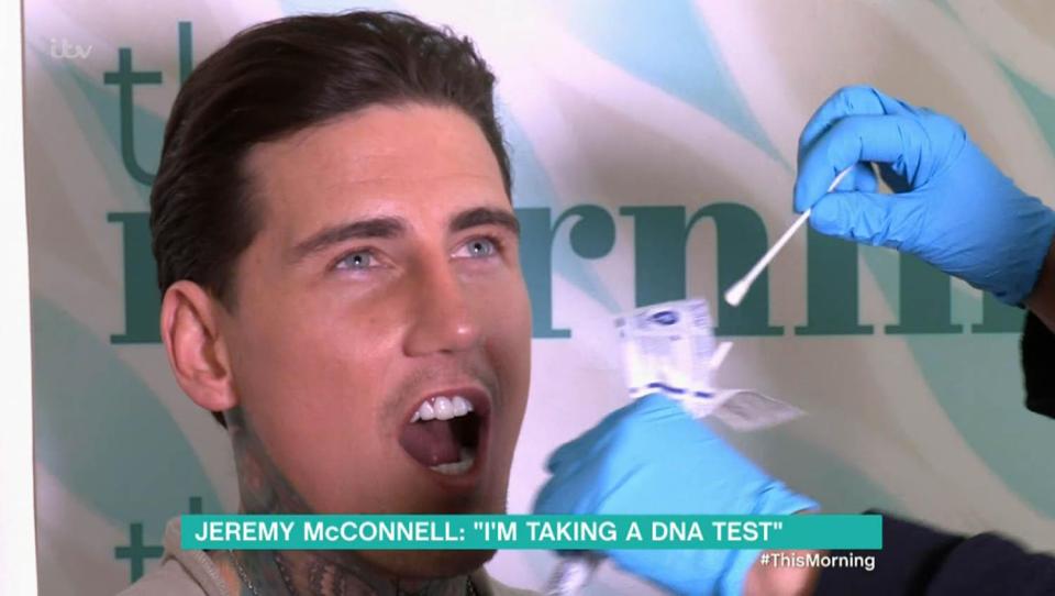  The star had a DNA sample taken on This Morning