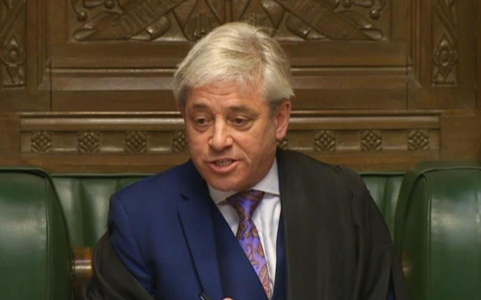  John Bercow is facing a revolt from Tory MPs who want to oust him from his role as Speaker