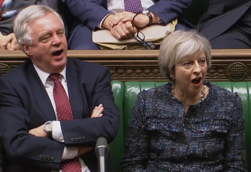  The Brexit Secretary reportedly walked off laughing following the incident