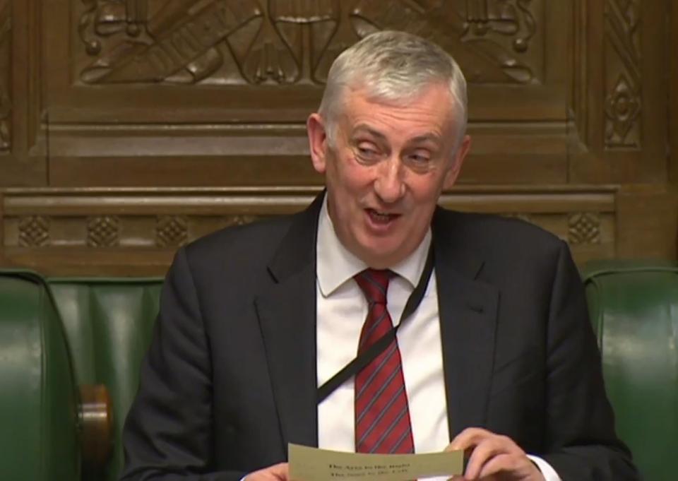  Lindsay Hoyle told off the MPs for whistling the Ode to Joy in the chamber