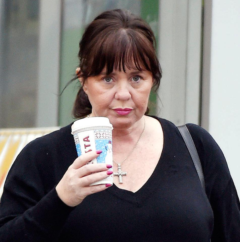  Coleen Nolan cut a lonely figure as she popped out for a solo coffee run