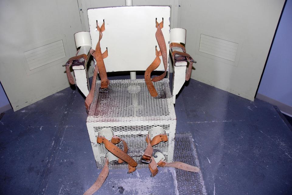  Prisoners were strapped to the chair inside as the lethal gas was pumped in