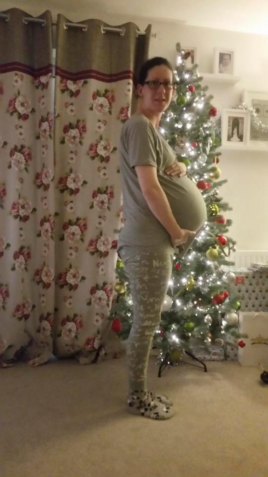  Laura, pictured pregnant with her twins, previously suffered a tragic miscarriage at seven weeks