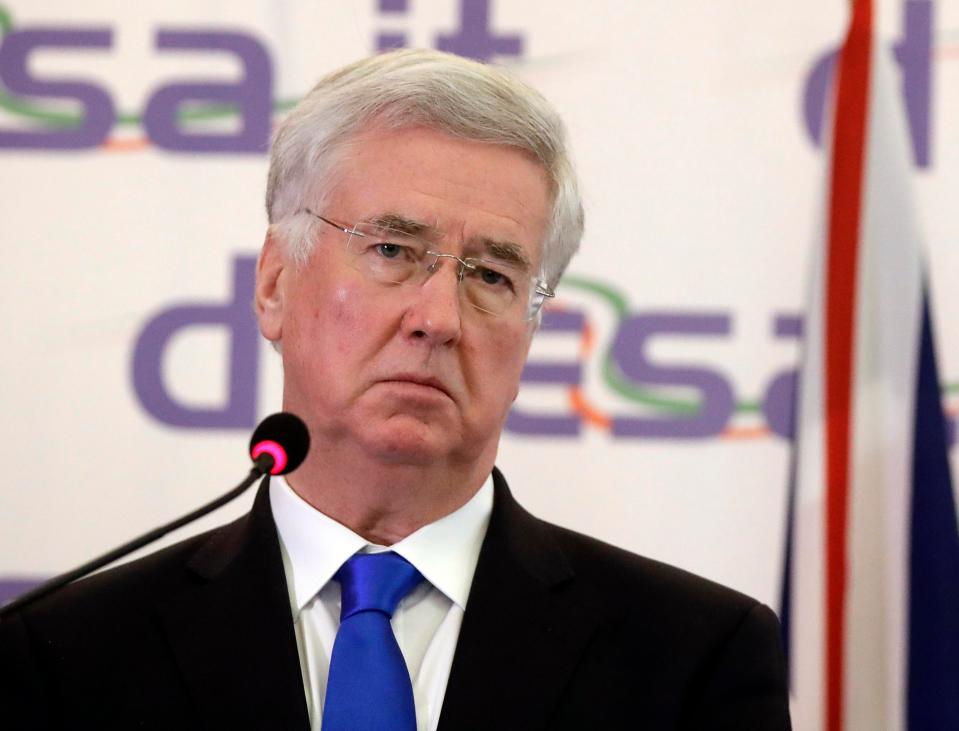  Michael Fallon yesterday denied the Government was out of step with public opinion over the decision