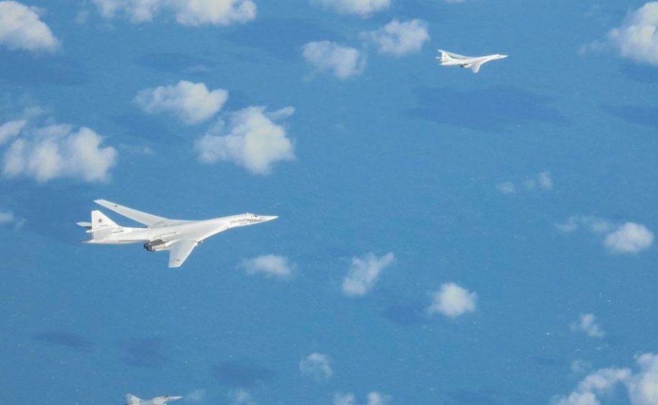  The French released photos of its fighters tailing the Russian planes