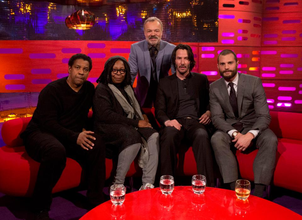  Jamie was joined by Hollywood A-listers as he chatted to Graham Norton on his Friday night chat show