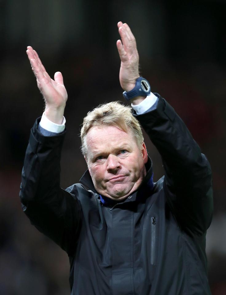  Everton boss Ronald Koeman is the preferred option for Barcelona