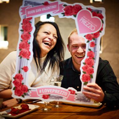  Prezzo are also giving away a year of date nights, which includes a meal for two every month, for the best Valentine’s selfies posted to their social media accounts