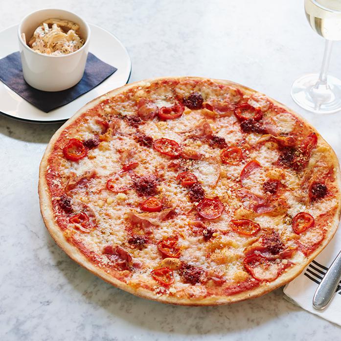  Pizza Express are offering a two-course Italian feast with a glass of Chambord Prosecco Royale from £16.95