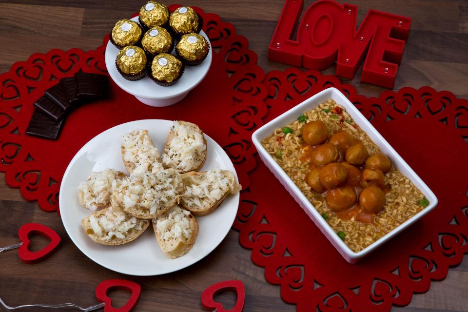  Poundland are offering their own Valentine's Day meal deal, which will cost couples £3 per person