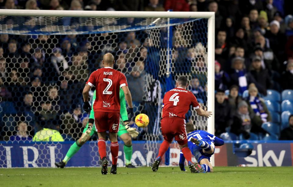  Fellow January signing Sam Winnall then stooped to head in from Jack Hunt's superb cross into the box for 2-0