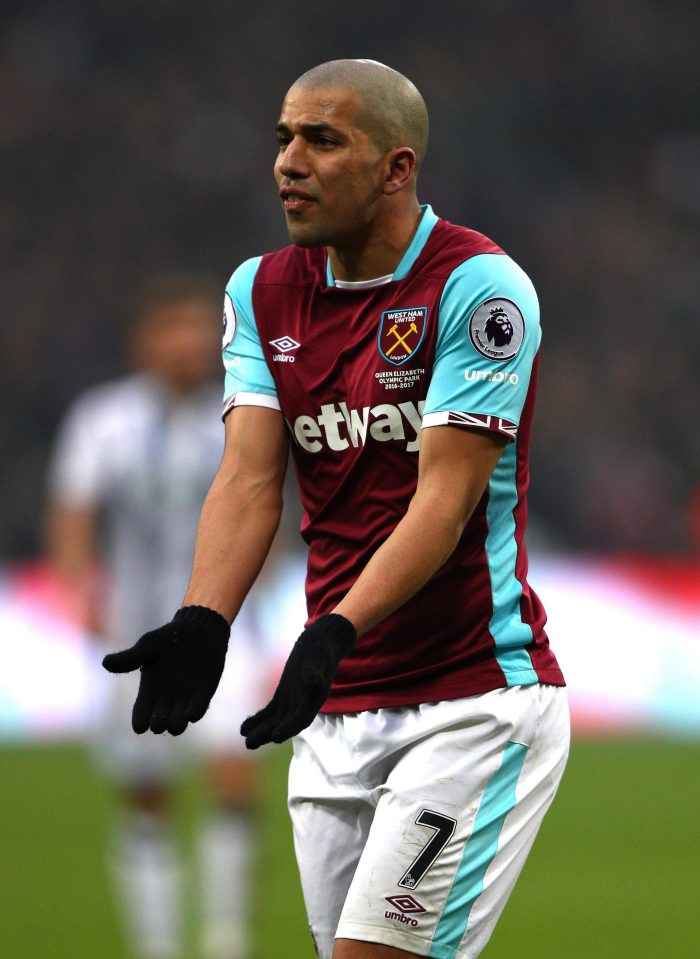  Sofiane Feghouli could not believe his first half strike was ruled out for offside