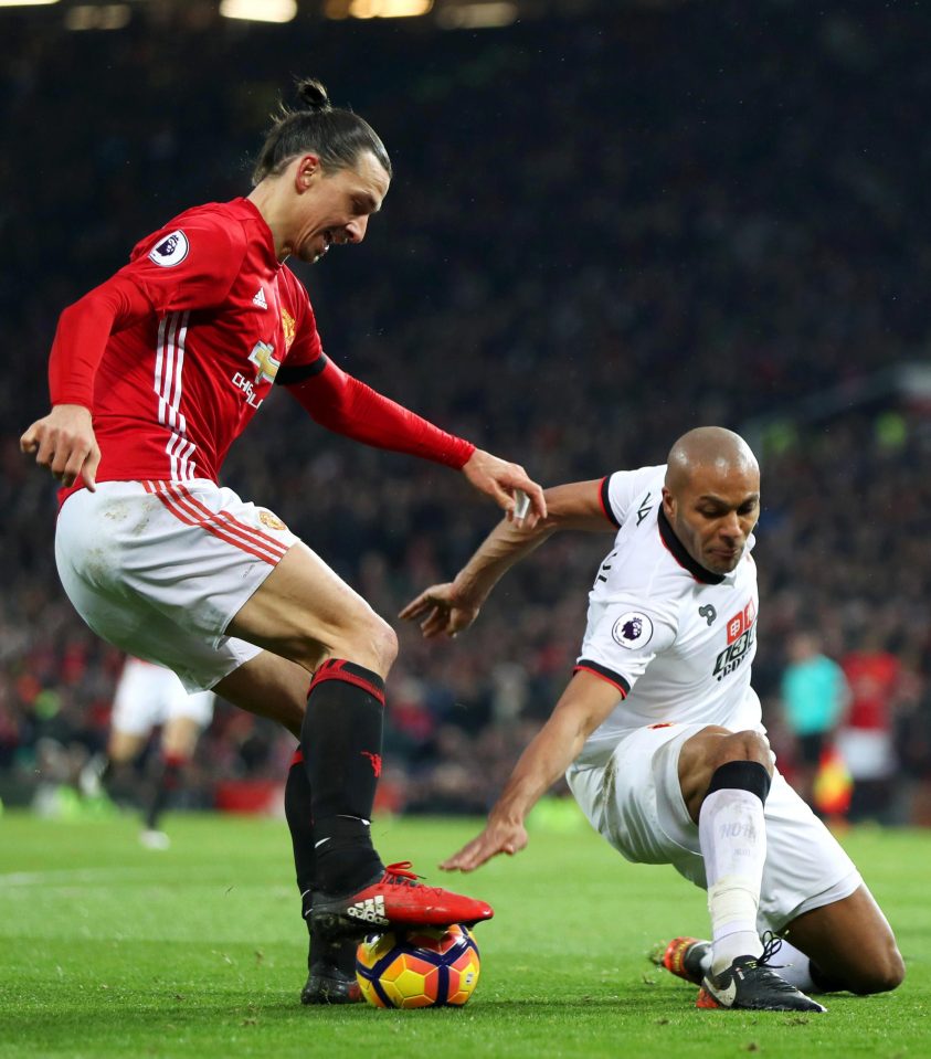  Zlatan Ibrahimovic might not have scored today, but he assisted for Martial's goal that sealed the three points