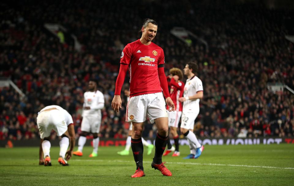  Ibrahimovic drew a blank against Watford but United still cruised to a win